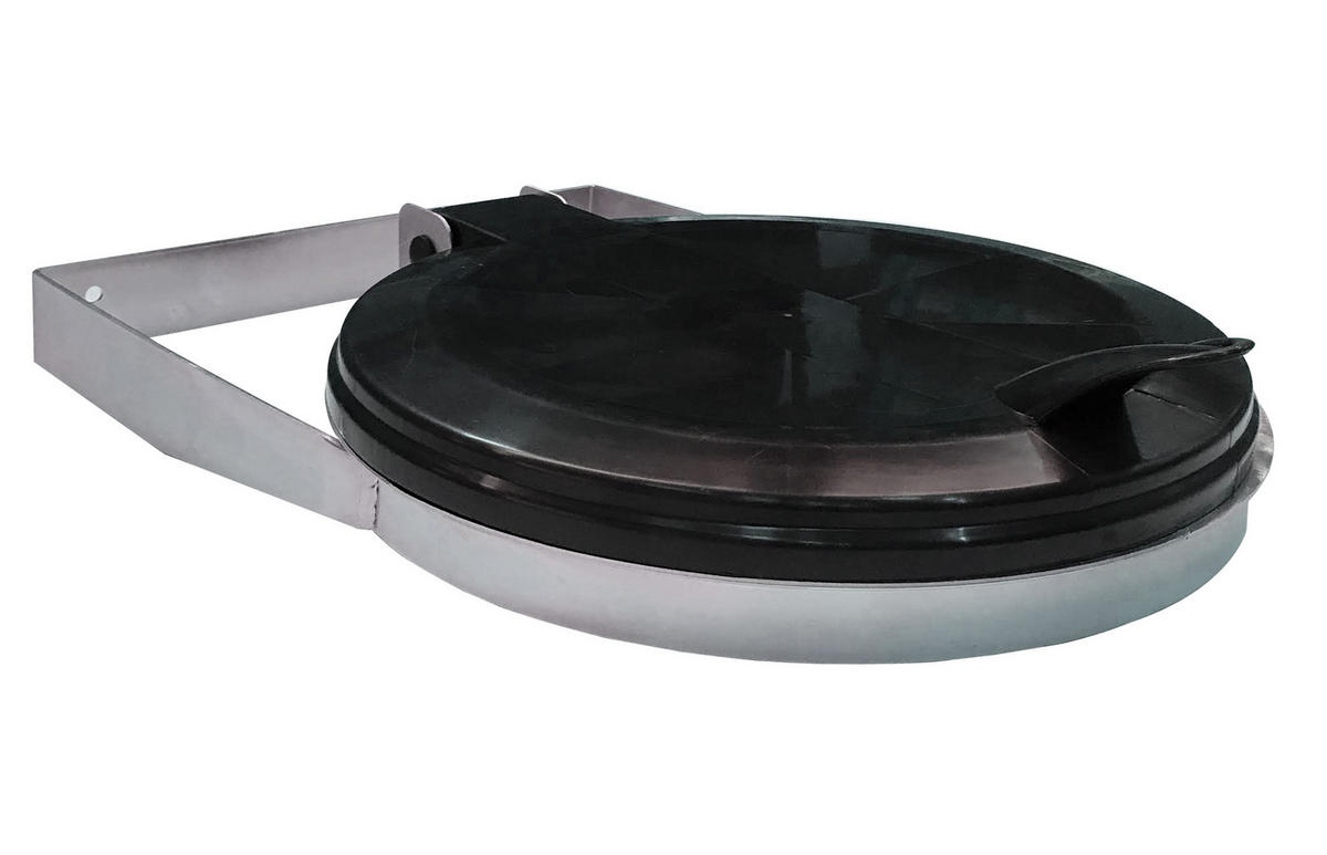 MÜLLSACK Wandhalter 120 Liter - Schwarz, Metall (39/10/53cm) - QUICK STAR