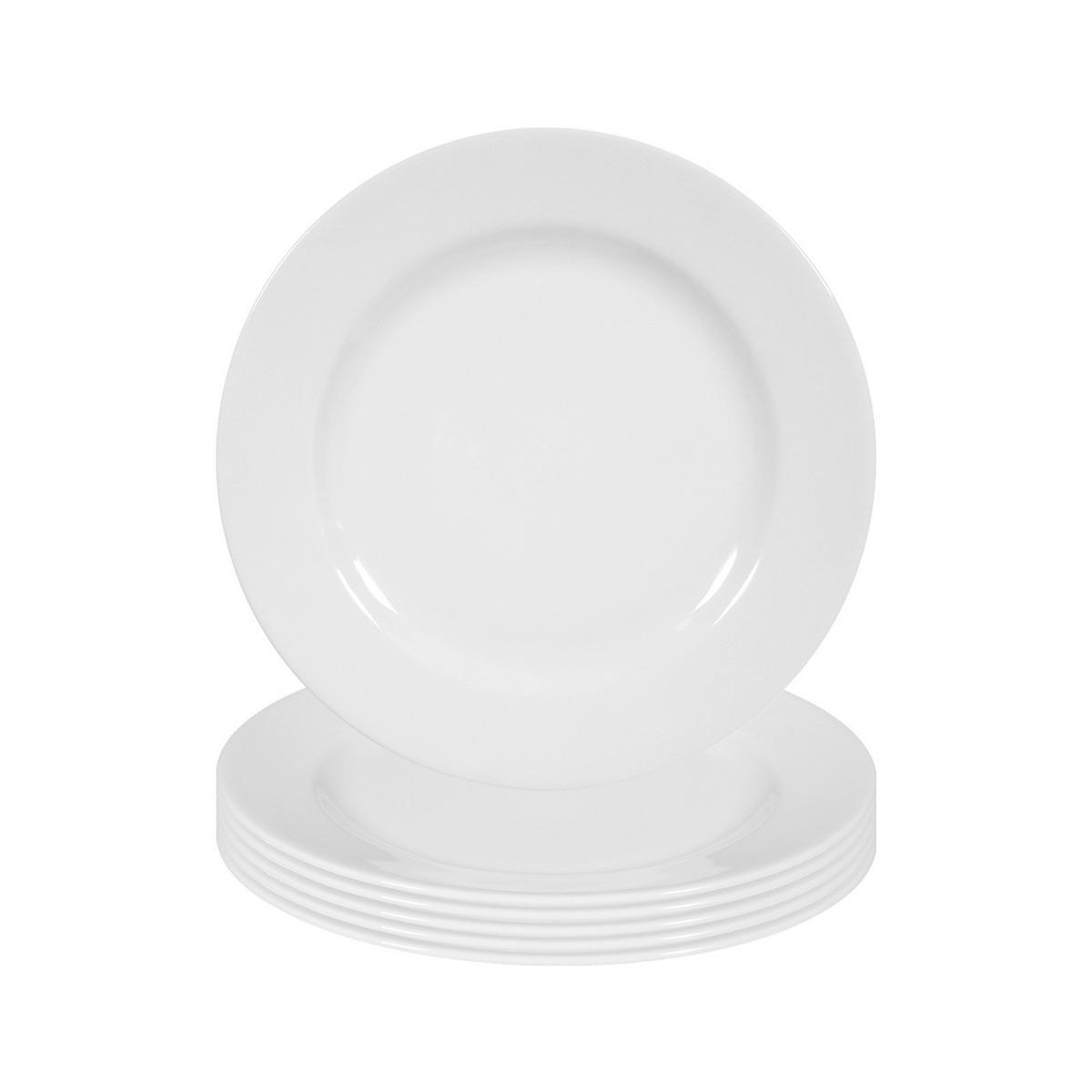 FRÜHSTÜCKSTELLER Rondo/Liane weiß ø 20 cm 6er Set - Weiß, Keramik (20cm) - Seltmann Weiden