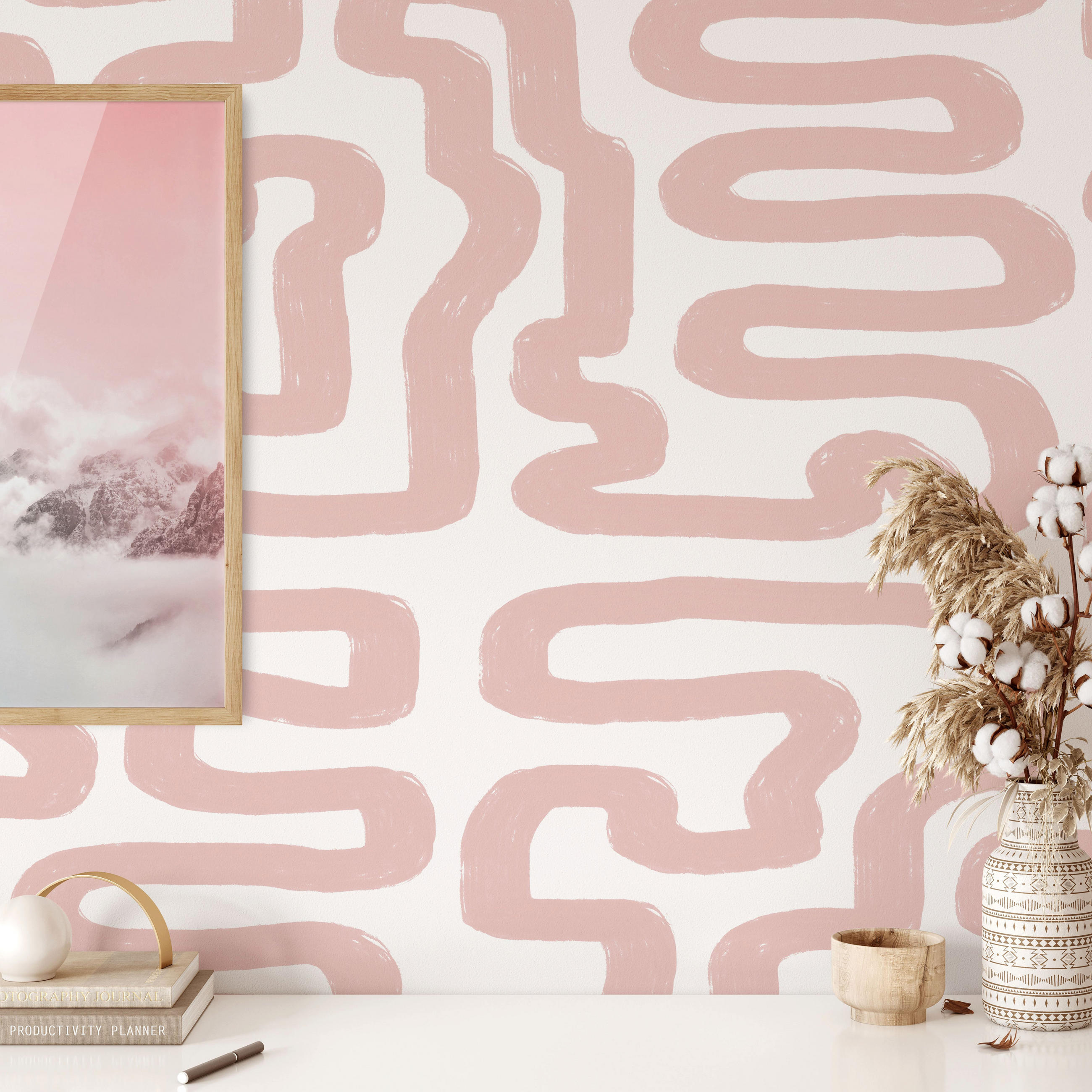 Wallpapers4Beginners Tapete Pink 200x280 cm