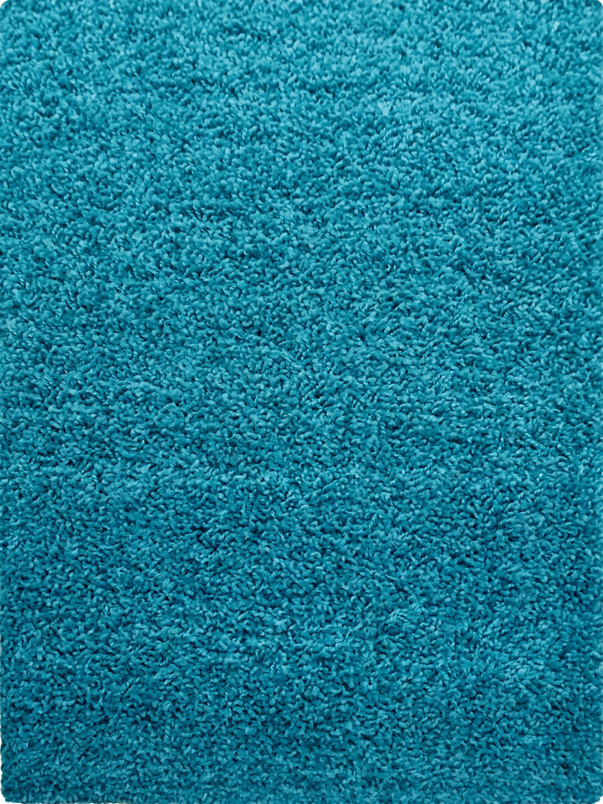 TEPPICH Hochflor Unifarben Polypropylen Wohnzimmer Shaggy Türkis Rechteckig 120x170 - Blau, Textil (170/120cm) - KADIMA DESIGN