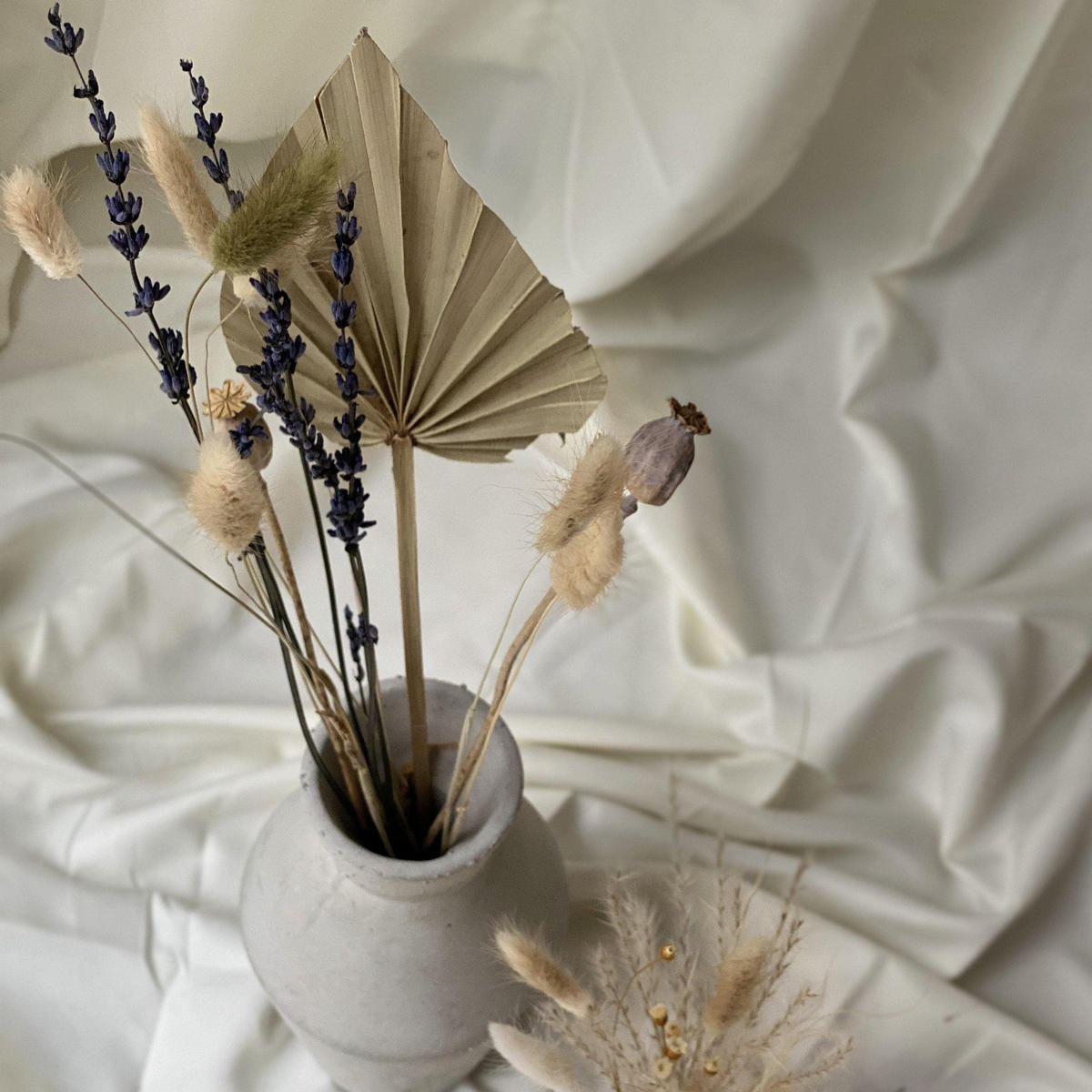 TROCKENBLUMENSTRAUSS Palmwedel - beige - Beige, Naturmaterialien (30cm) - Lykke & You