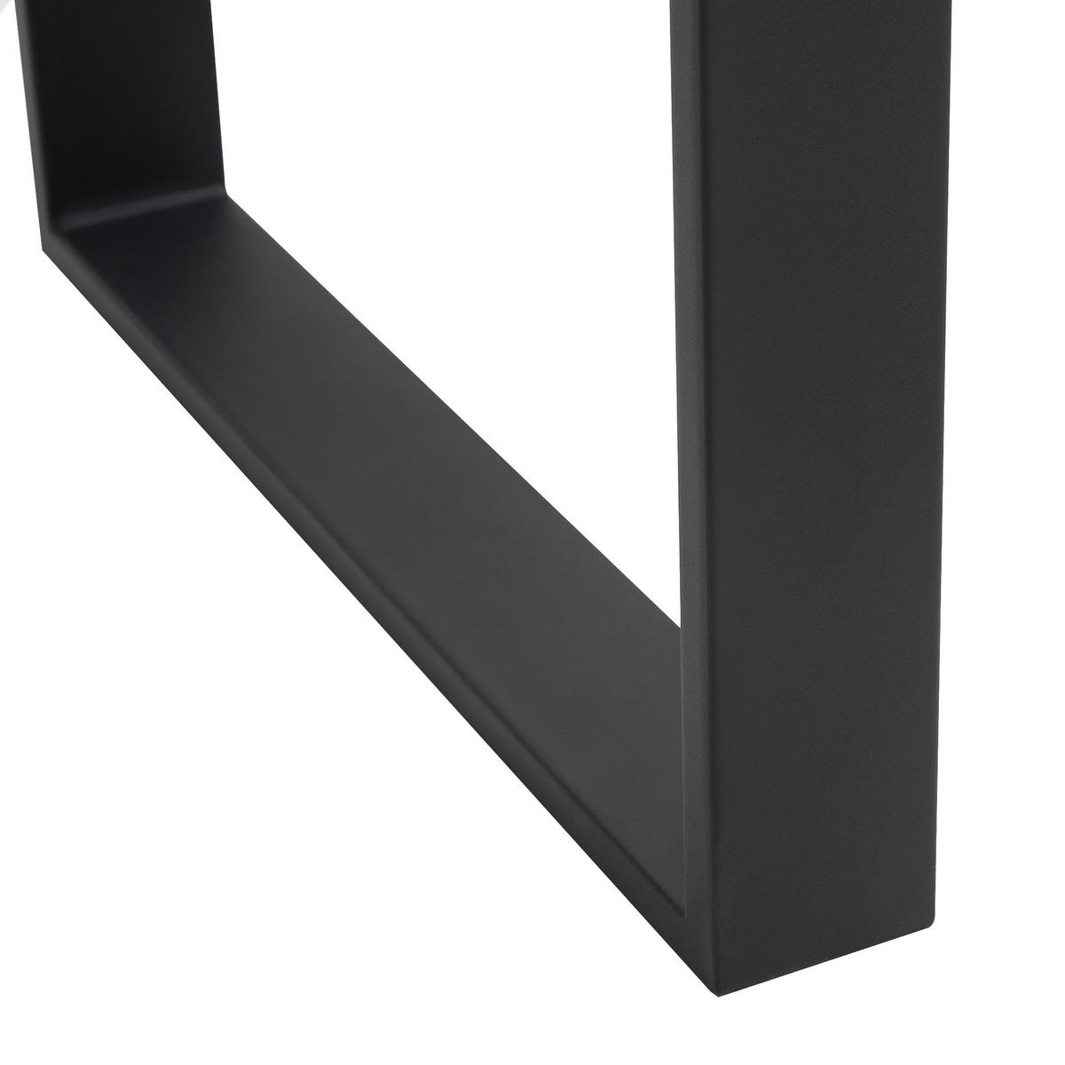 TISCHBEINE, 2er-Set Tischkufen, Schwarz - Schwarz, Metall (8/72/60cm) - HOMCOM