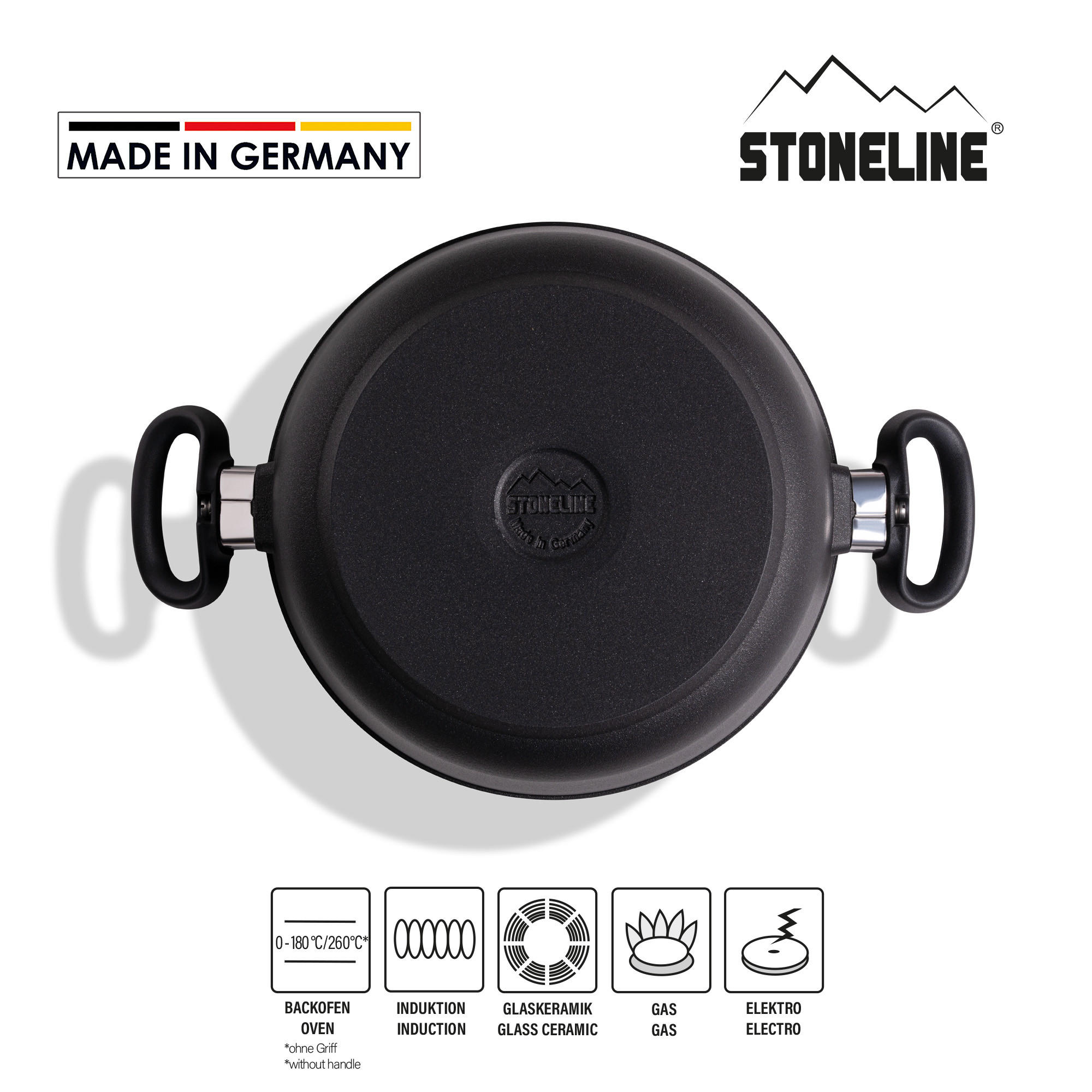 KOCHTOPF - Grau, Metall (24cm) - Stoneline
