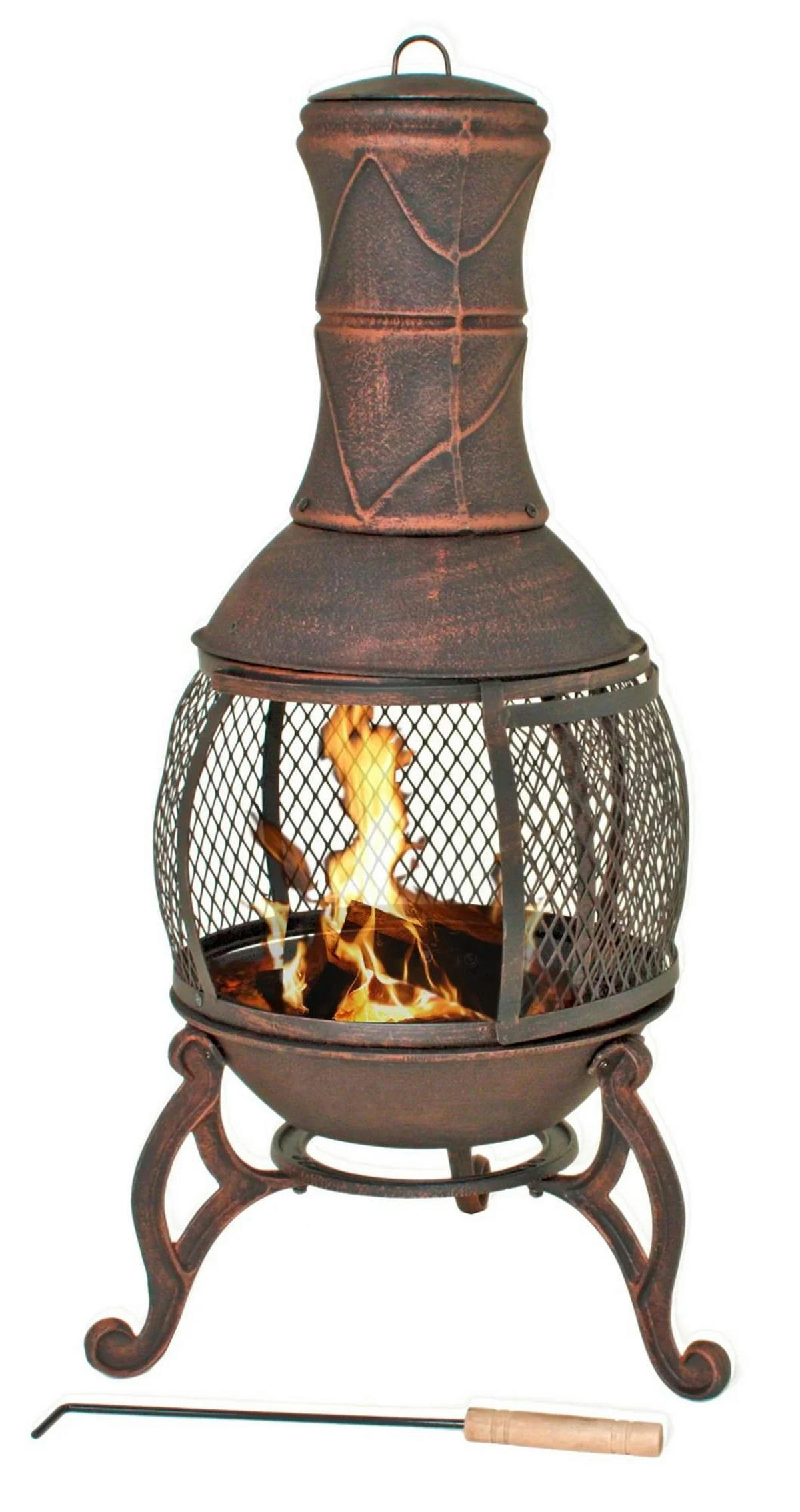 FEUERSTELLE, Gusseisen, Grillfunktion, Bronze - Bronzefarben, Metall (40/28/40.5cm) - Westfalia