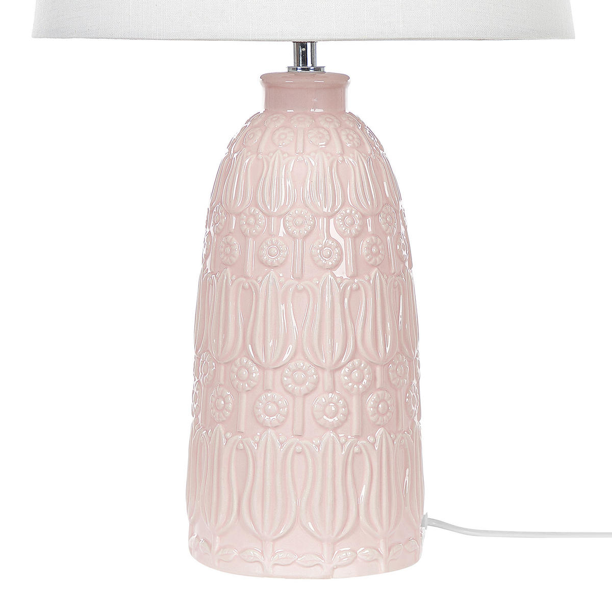 TISCHLAMPE Zarima 35/35/56 cm - Pink, Keramik (35/35/56cm) - Beliani