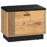 SCHUHSCHRANK Vasco Eiche 60 cm - Eichefarben, Holzwerkstoff (60/49/33.3cm) - Homebook