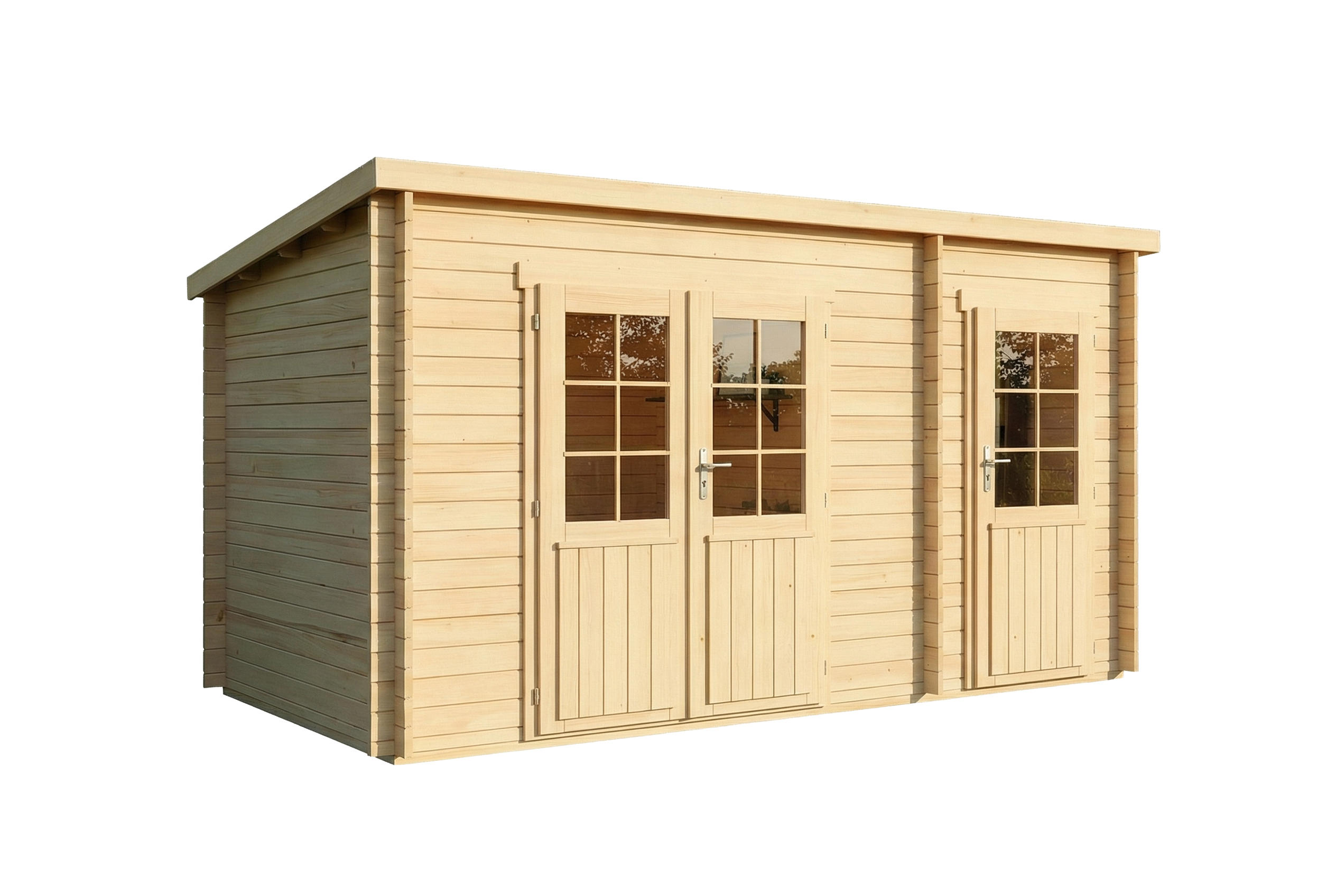Alpholz Gartenhaus Natur 450x228x272 cm