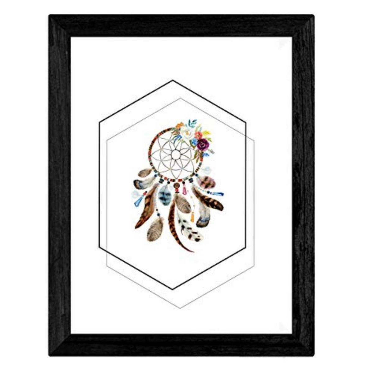 POSTER Set mit 4 Geometrische und bömische Formen A3 Rahmenlos - Klar, Papier (29.7/3cm) - Nacnic