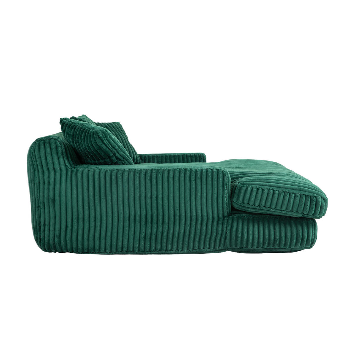 SOFABETT 125/155/63 cm Smaragd - Smaragdgrün, Textil (155/63/125cm)