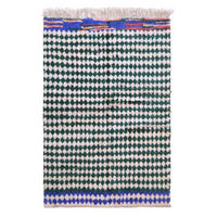 BERBERTEPPICH aus Marokko aus reiner Wolle mehrfarbig - Multicolor, Naturmaterialien (158/183cm) - AFK Living