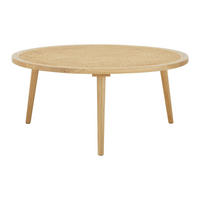 COUCHTISCH Douna Naturfarben Eiche Rund - Naturfarben, Holz (80/80/35cm) - Bessagi Home