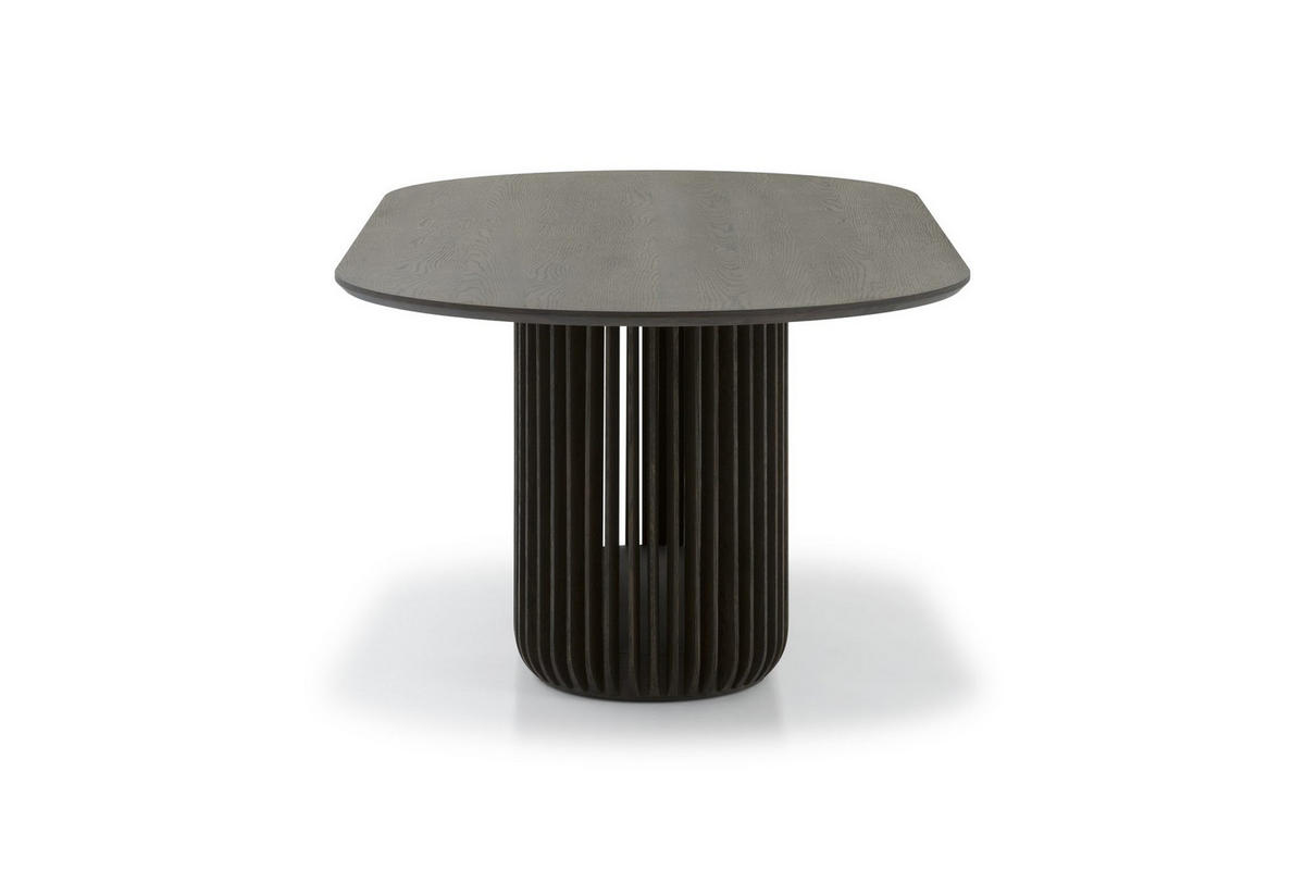 ESSTISCH Franz, Braune Massiveiche - Braun, Holz (220/105/76cm) - WOODEK