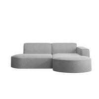 ECKSOFA MODENA L STUDIO Stoff Verita Grau Rechts - Grau, Holz (236/165cm) - Kaiser Möbel
