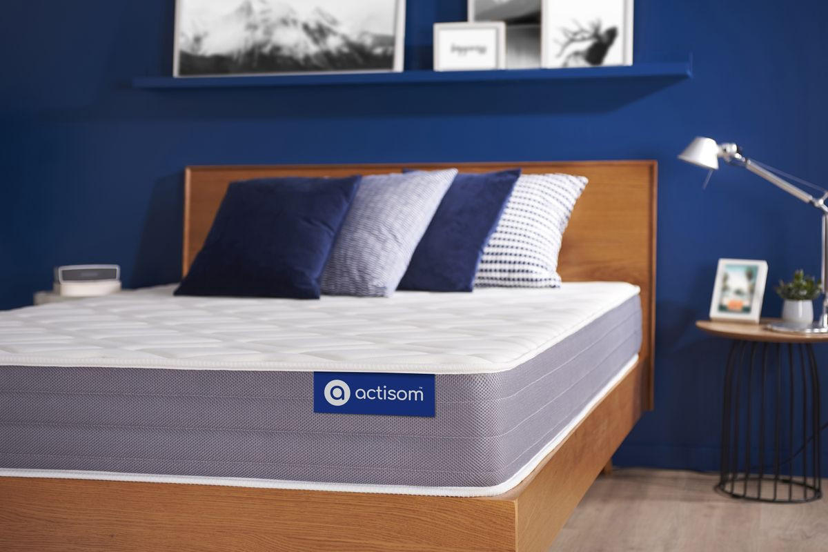 MATRATZE Actiflex dream Taschenfederkern und Memory-Schaum 90 x 190 cm h1 - Weiß, Textil (90/190cm) - ACTISOM