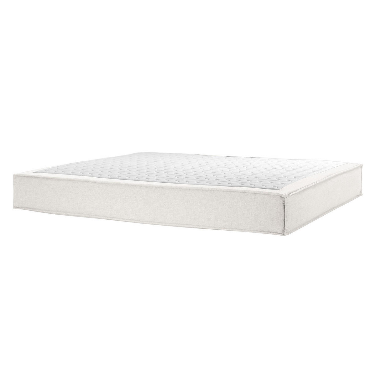 BOXSPRINGBETT mit Kopfteil - Premium - Weiß, Textil (200/200cm) - home24