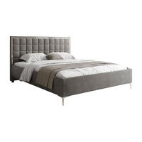 POLSTERBETT ISADORA SILVER mit Bettkasten 160x200 cm Royal Velvet 250 - Grau, Textil (160/200cm) - Lookway