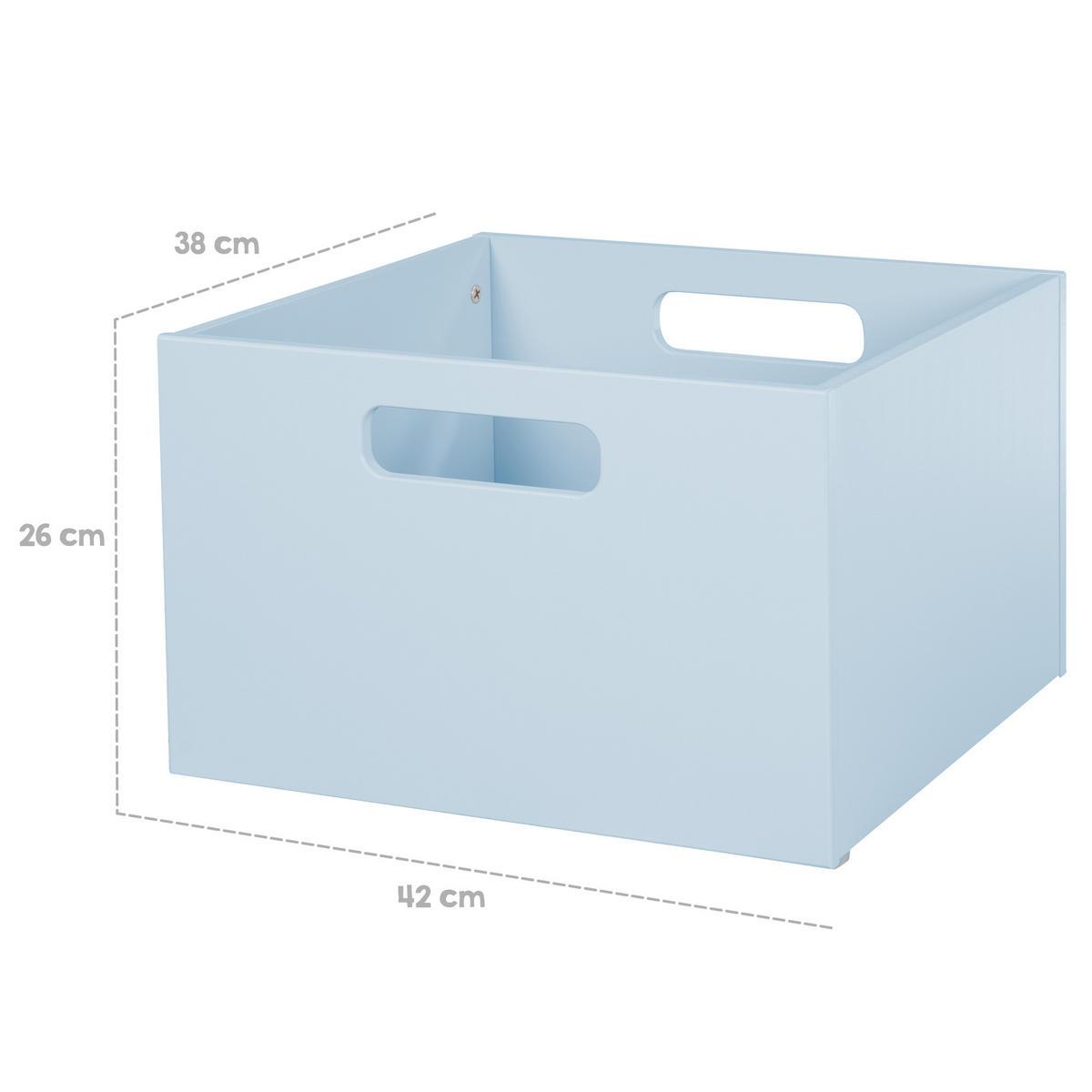 SPIEL-BOX Blau - Blau, Holzwerkstoff (42/38cm) - Roba