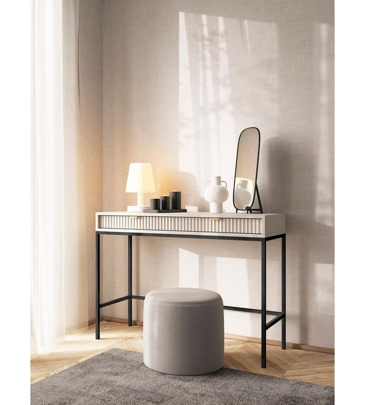 SCHMINKTISCH – T104 – 104 cm – NOVA – Kaschmir - Kaschmir, Holzwerkstoff (50/104/78cm) - hi-markt