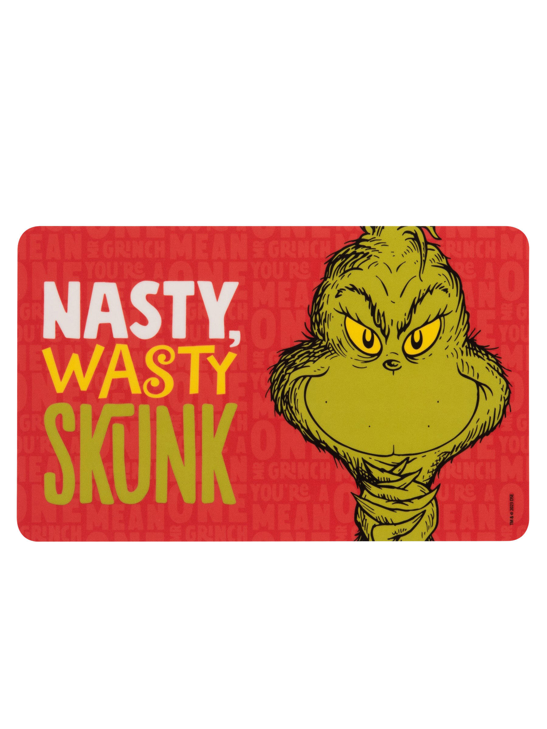 BRETTCHEN The Grinch Nasty Wasty Skunk Rot 14,5 x 23,5 cm - Rot, Kunststoff (14.5/23.5cm) - United Labels