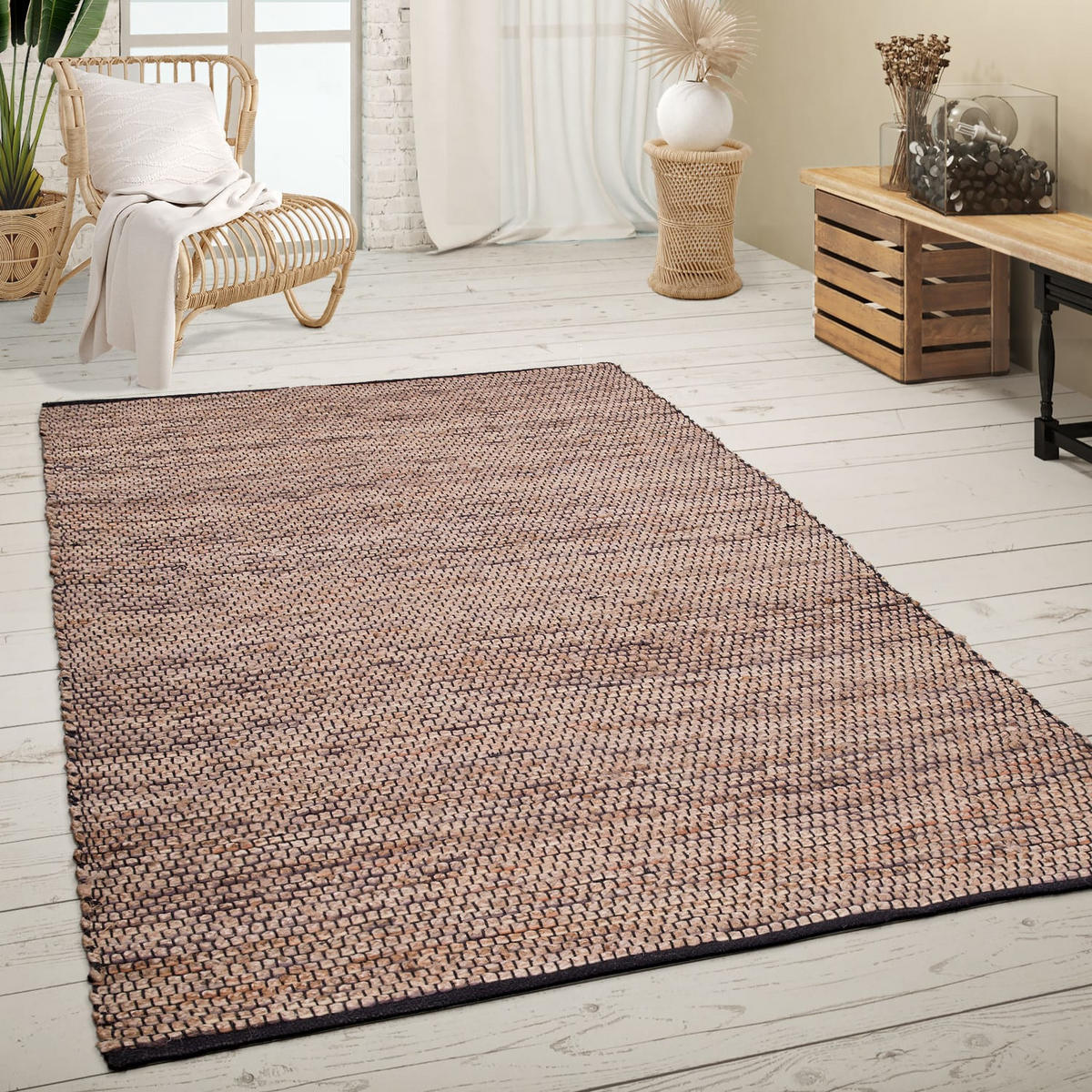 NATURFASERTEPPICH 80/150 cm Odense 684 - Beige, Naturmaterialien (80/150cm) - Paco Home