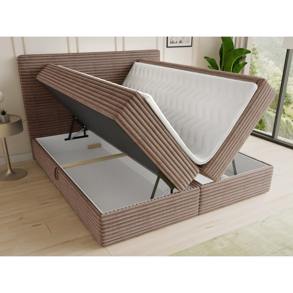 Thumbnail - Sofnet Boxbett, Braun, Textil, H3, Rechteckig, 140x200 cm, Schlafzimmer, Betten, Boxspringbetten
