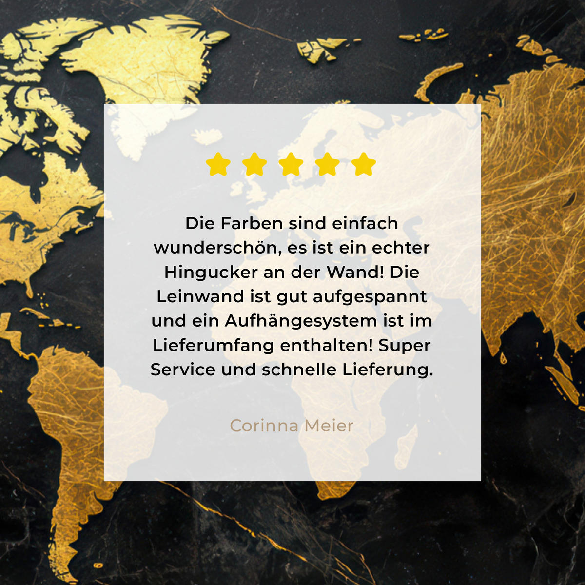 LEINWANDBILD Weltkarte - Gold - Marmor 60x80 cm - Goldfarben, Textil (60/80cm) - MuchoWow