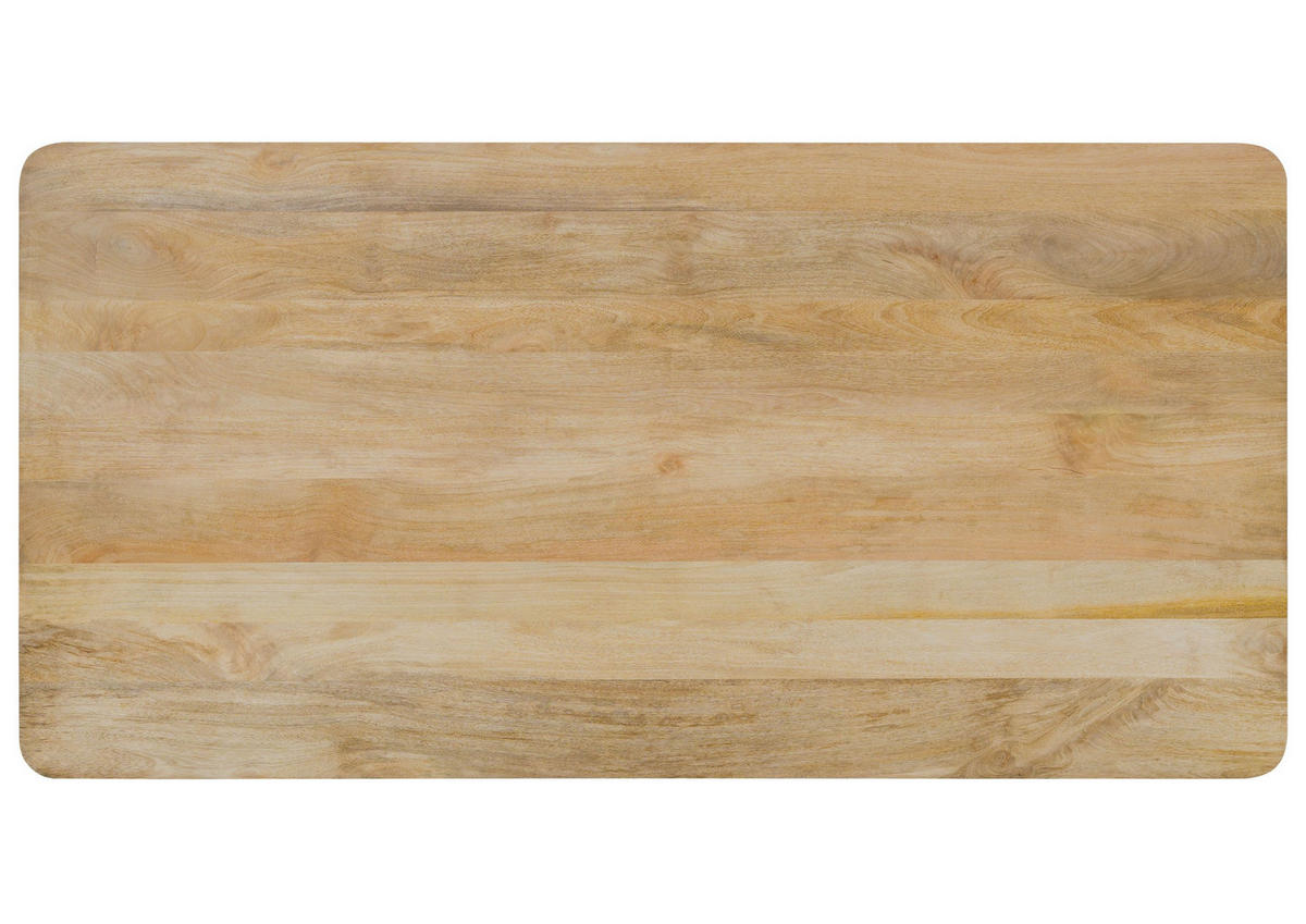 ESSTISCH Mango 180x90x77 natur lackiert FLORENZ #110 - Braun, Holz (90/180/77cm) - Massivmoebel24
