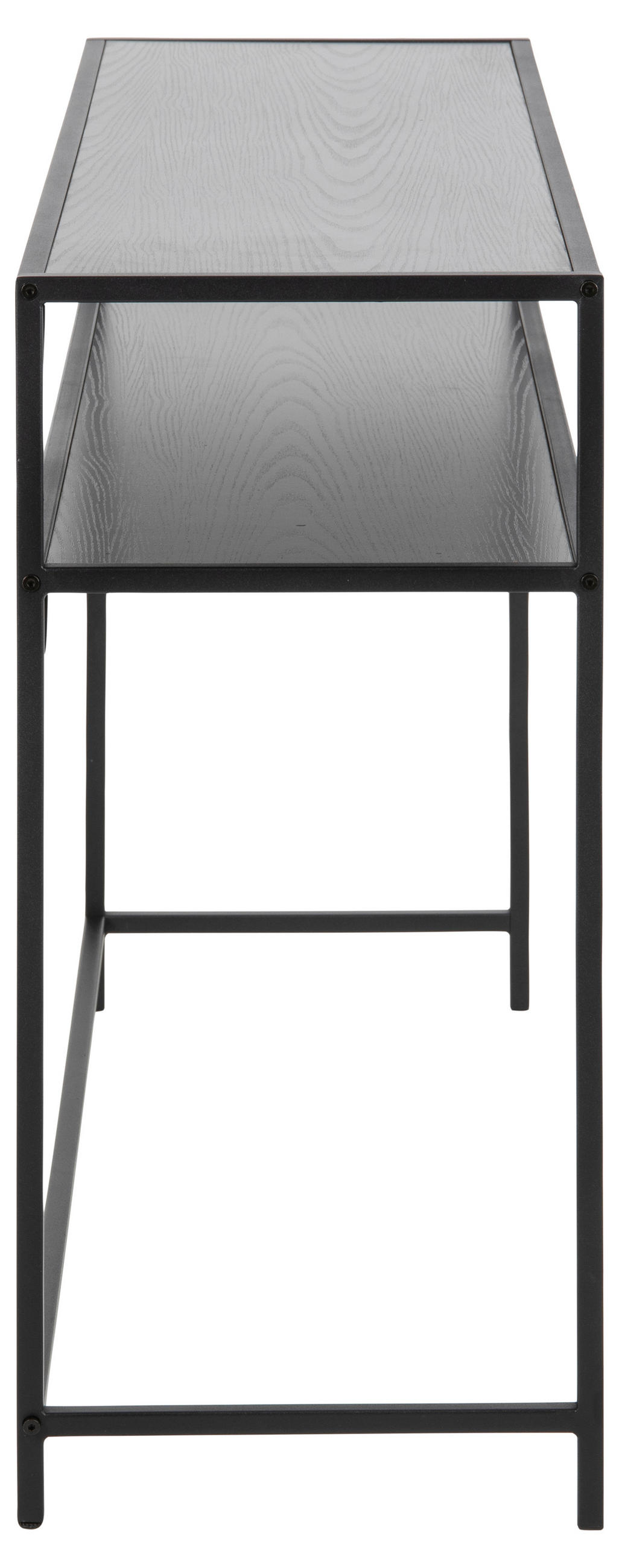 KONSOLENTISCH, Sea, Schwarz, Spanplatte melamin, 120 x 35 x 79 cm - Schwarz, Holzwerkstoff/Metall (35/120/79cm) - ebuy24