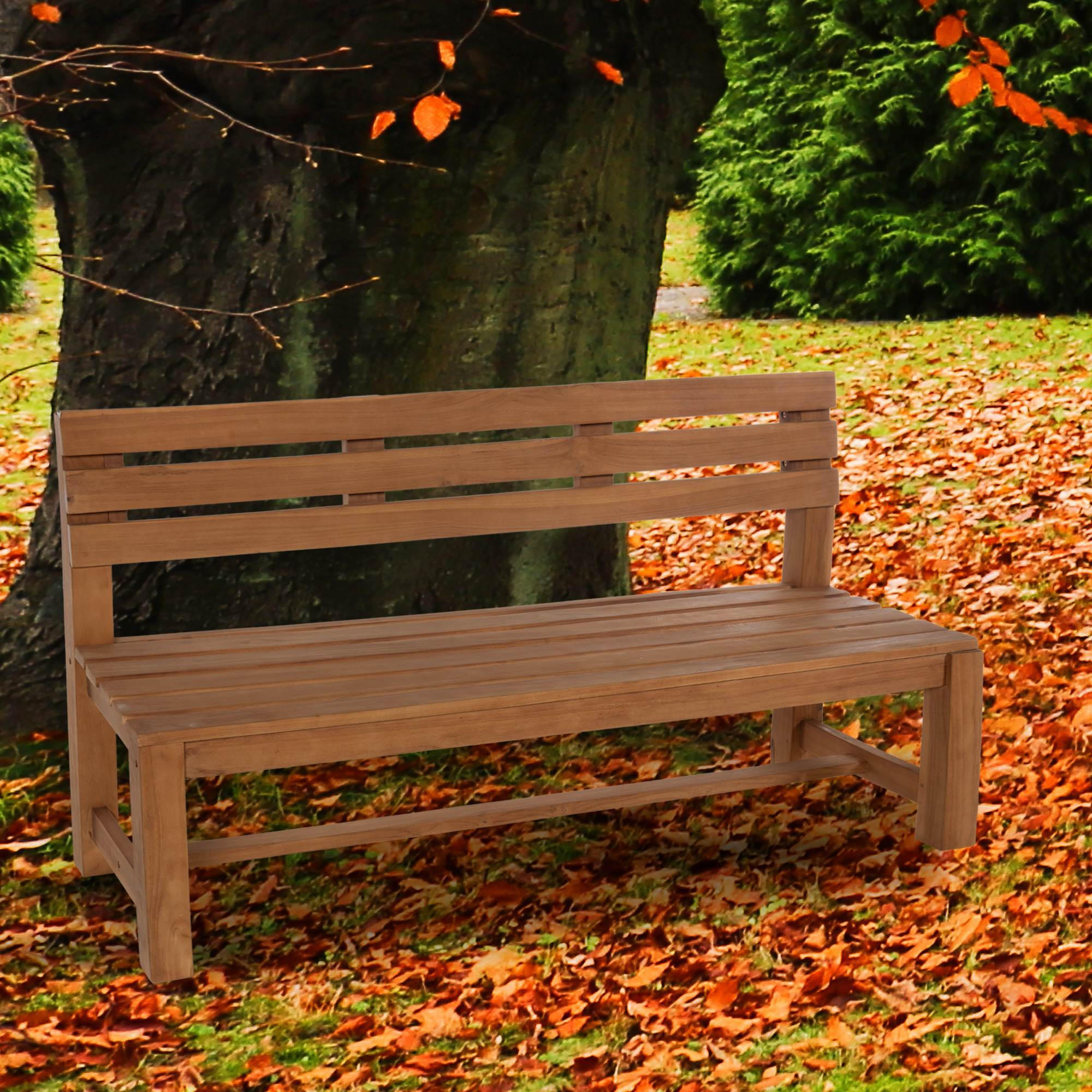 GARTENBANK 180/50 cm Holz teak - Teakfarben, Holz (180/85/50cm) - CLP