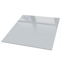 TISCHPLATTE 50x50 cm – Hellgrau - Orange, Glas (50/50/0.4cm) - Wallfluent