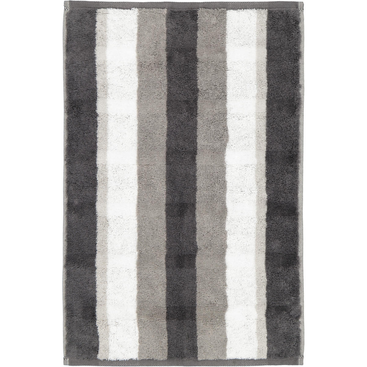GÄSTETUCH NOBLESSE STRIPE 1087 ANTHRAZIT - 77 - Grau, Textil (30/50cm) - Cawoe