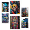 POSTER Set Mit 6 Graffiti Bunte Straßenkunst Frida Einstein Teresa Jackson A3 & A4 Rahmenlos - Klar, Papier (29/3cm) - Nacnic