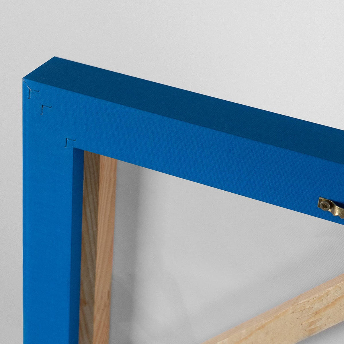 GEMÄLDE Blumige Zärtlichkeit Schattenfugenrahmen Blau 140x100 cm - Blau, Holz (140/100cm) - YS-art gallery