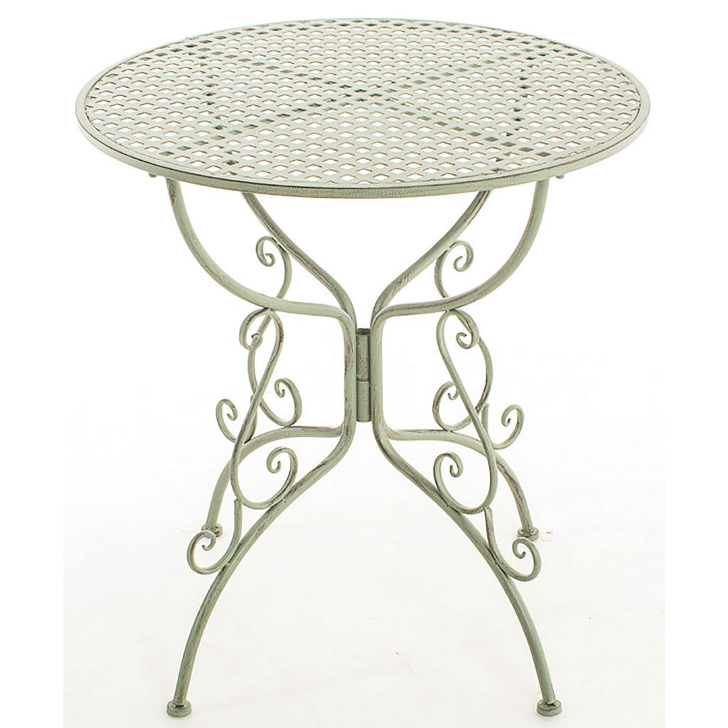 Thumbnail - CLP Gartenbeistelltisch, Grün, Grün, Metall, 70x74x70 cm, Gartenmöbel, Gartentische, Beistelltische outdoor