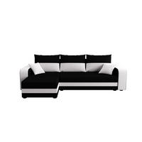 ECKSOFA HEWLET L BIS Rainbow 15+31 Links mit Schlaffunktion - Schwarz, Textil (240/140cm) - Bedante
