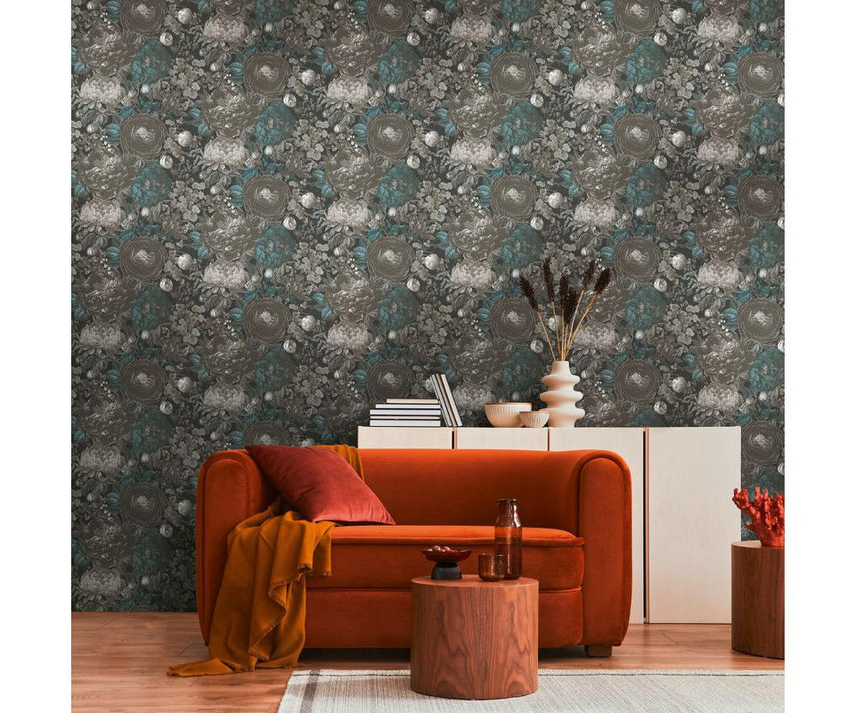 VLIESTAPETE Schwarz 53/1005 cm - Schwarz, Textil (53/1cm) - KUNSTLOFT