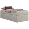BOXBETT ZERO 90/200 - Hellgrau - H4 - Topper Visco - Hellgrau, Textil (90/200cm) - MKS
