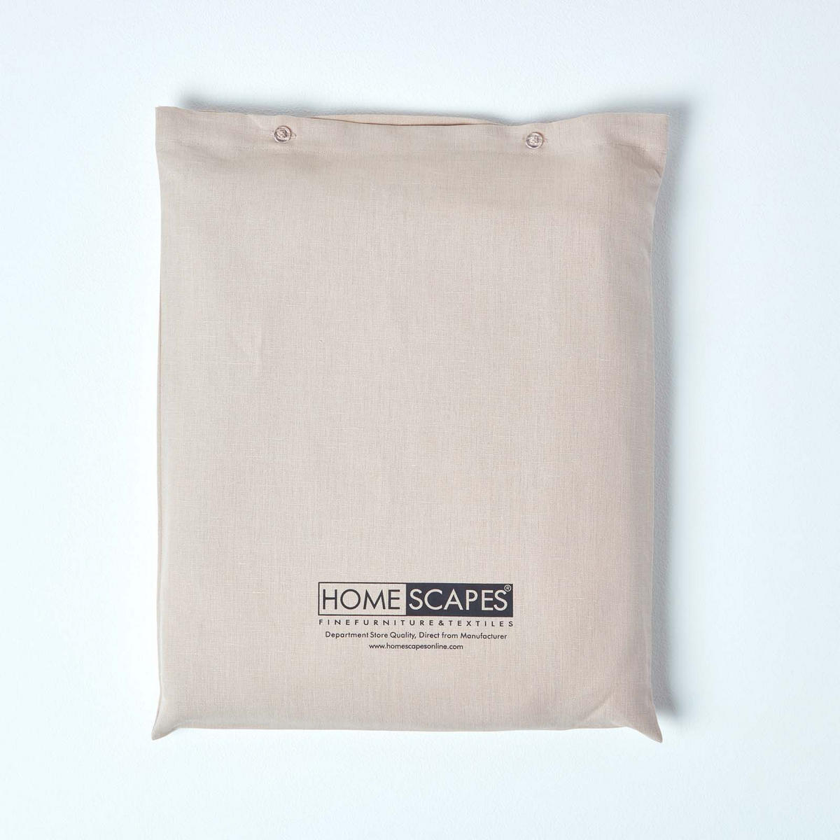 LEINEN-SPANNBETTLAKEN extra hoch, 60% Leinen & 40% Baumwolle - Beige, Textil (150/200cm) - Homescapes