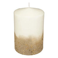 DEKOKERZE Gradient-Optik 10/10/15 cm - Weiß, Paraffin (10/15/10cm) - Atmosphera Createur d´interieur