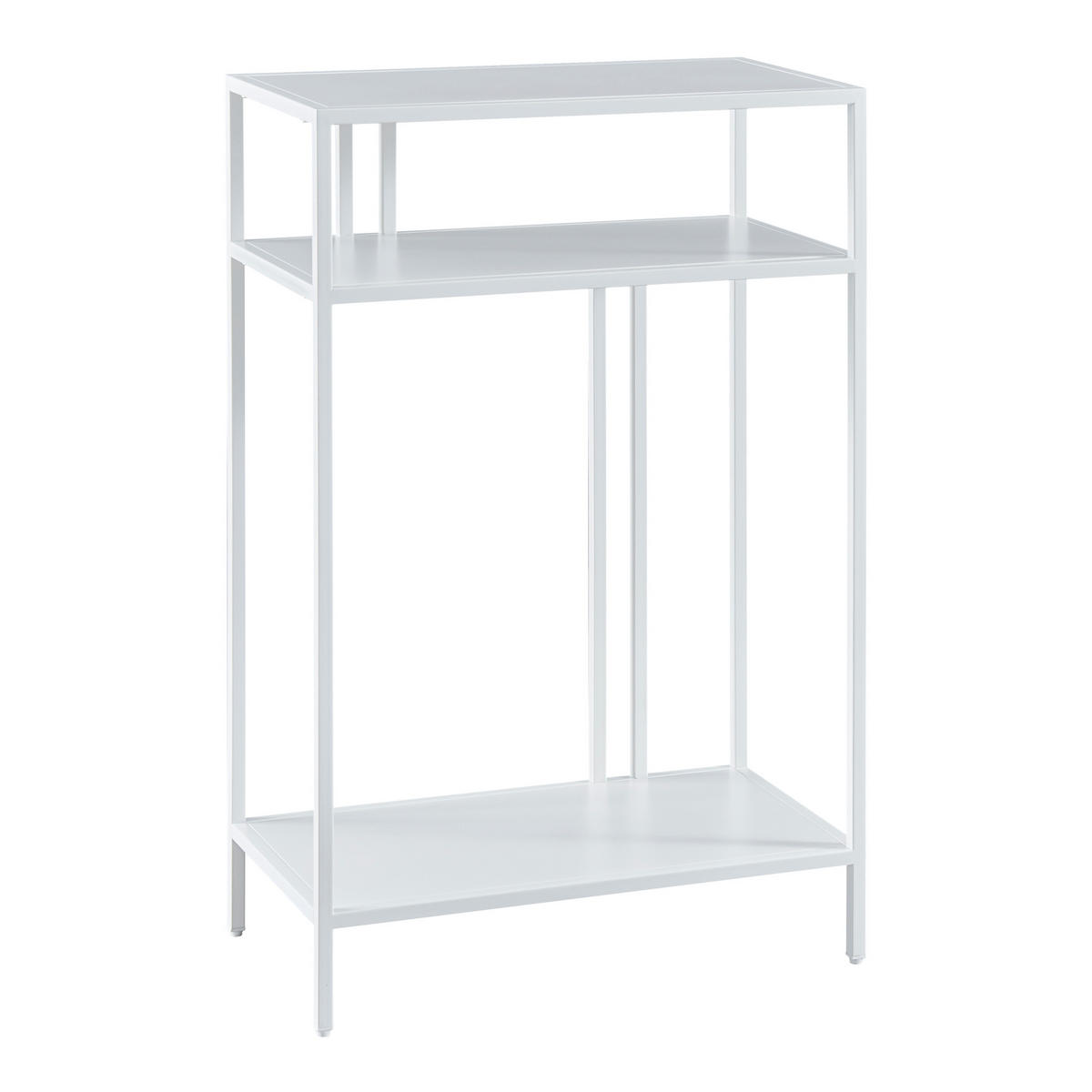 KONSOLENTISCH Kumlinge - Weiß, Metall (30/55/85cm) - [en.casa]