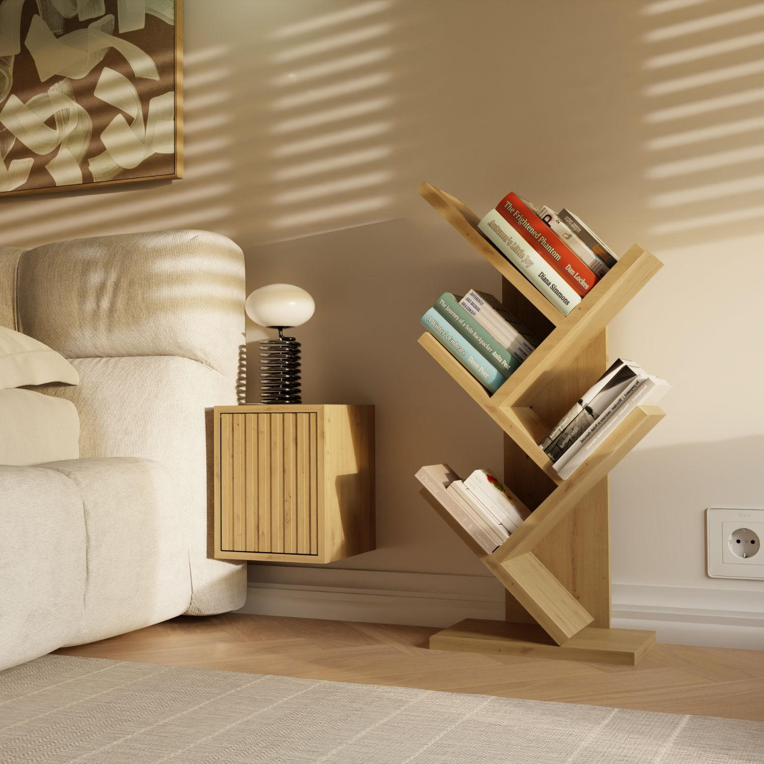 BÜCHERREGAL Bruno - Eichefarben, Holzwerkstoff (26.5/61/15.5cm) - kommodly