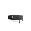 COUCHTISCH NOVA - L104, goldenen Akzenten, 104x68x46 cm Schwarz - Schwarz, Holzwerkstoff/Kunststoff (68/104/46cm) - DomoHome