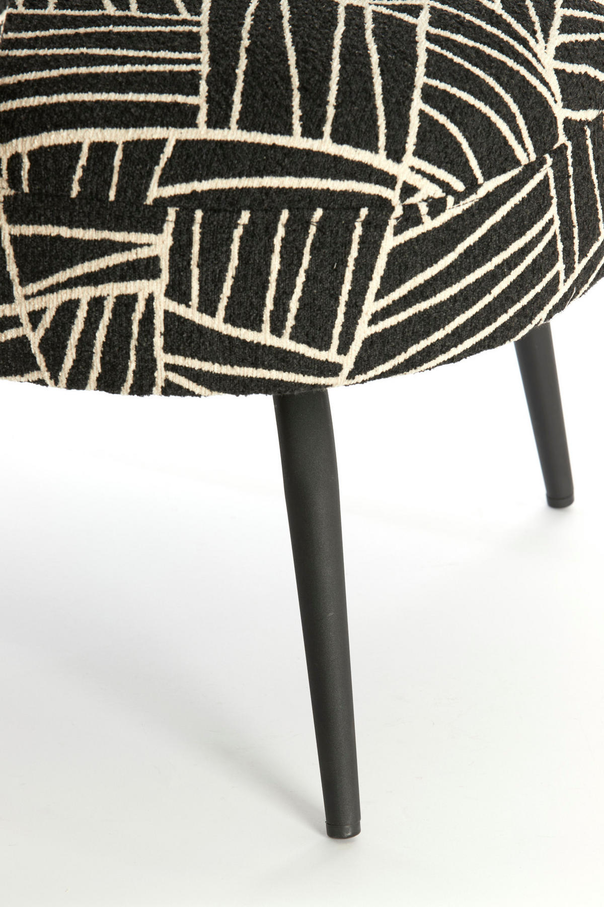 SESSEL Dieyda Schwarz 68/67/72 cm - Schwarz, Textil (67/72/68cm) - Light & Living
