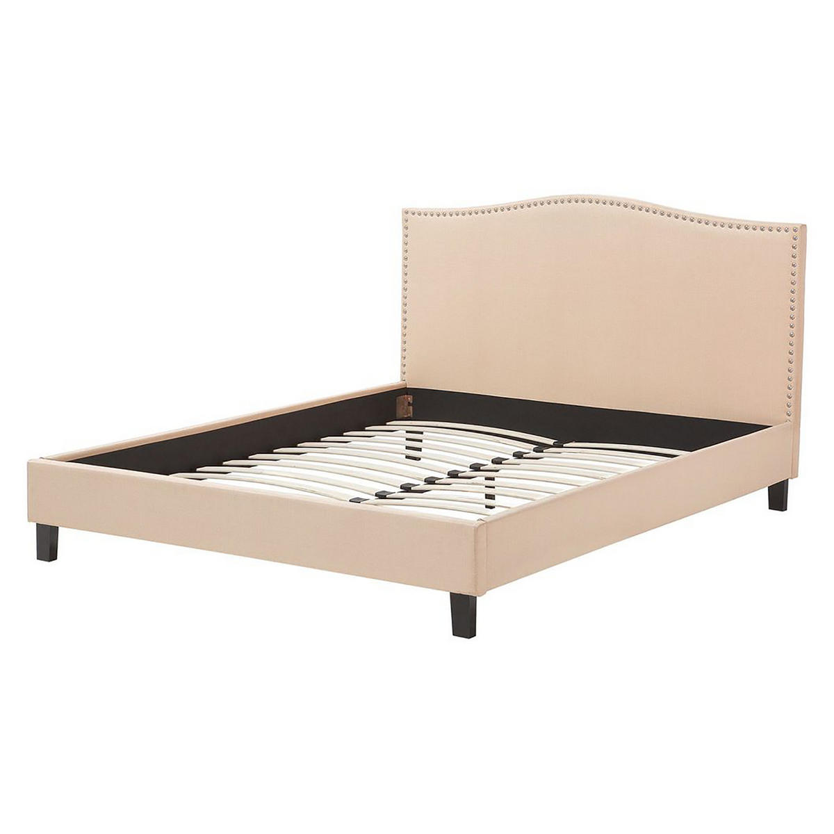 POLSTERBETT 160/200cm Beige Montpellier - Beige, Textil (160/200cm) - Beliani