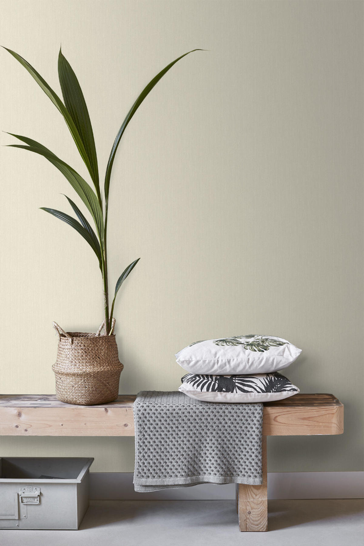 TAPETE Jeans-Optik 53 cm x 10.05 m - Beige, Papier (53/1000cm) - ESTAhome