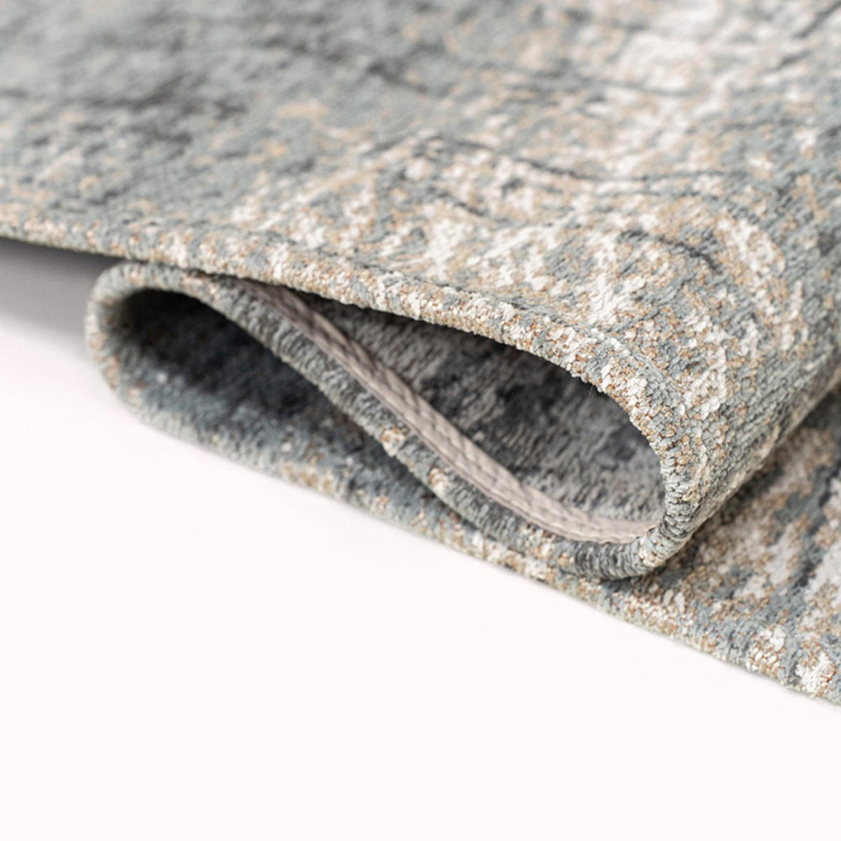 TEPPICH Jersey Stone Mad Men Griff 170/240 cm - Grau, Textil (170/240cm) - Louis De Poortere