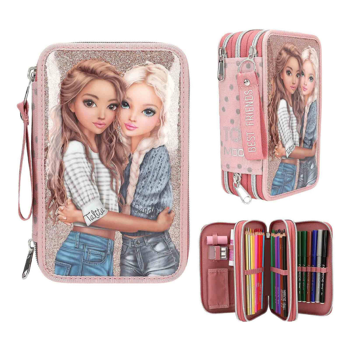 SCHUL-SET DOTS TOPModel flieder 2er Set - Flieder, Textil (1/1cm) - Depesche Germany