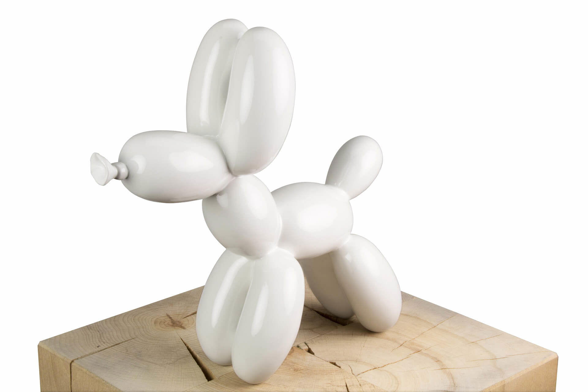 KUNSTLOFT DEKORATIVNÍ SOCHA BÍLÁ, 28/26 CM