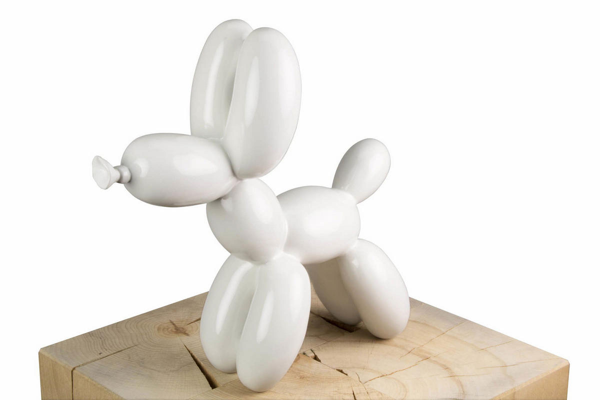 SKULPTUR Weiß 28/26 cm - Weiß, Stein (0.95/26/10cm) - KUNSTLOFT