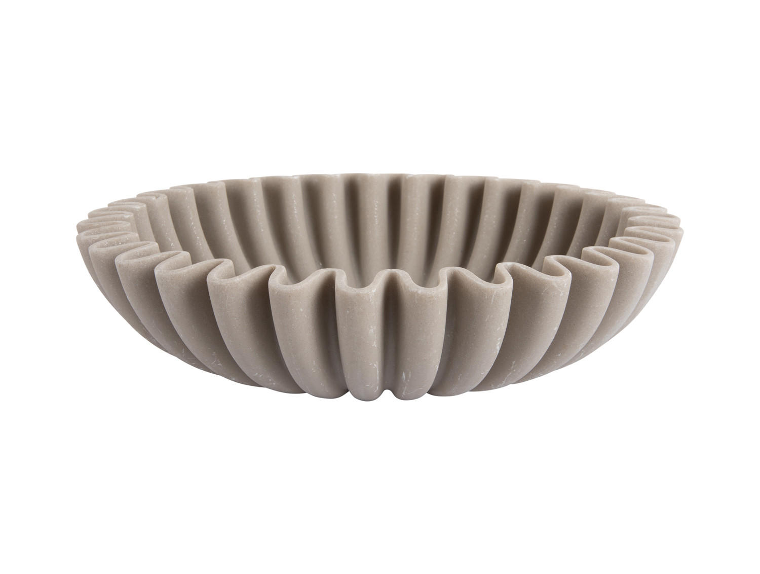 SCHALE Wave 30/30/7 cm - Grau, Kunststoff (30/7cm) - Present Time